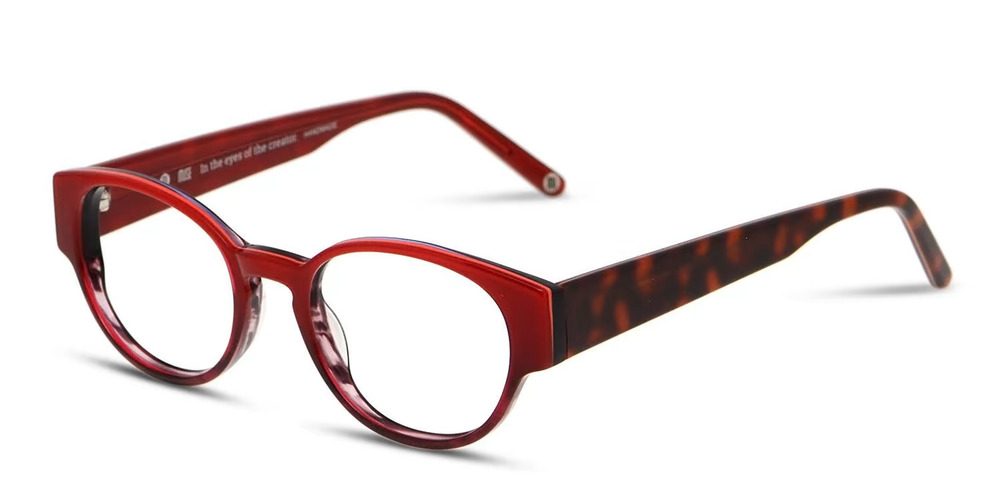 MUSE DELAWARE 35-001200 RED TORTOISE EYEGLASSES 47-18-145 RX READY